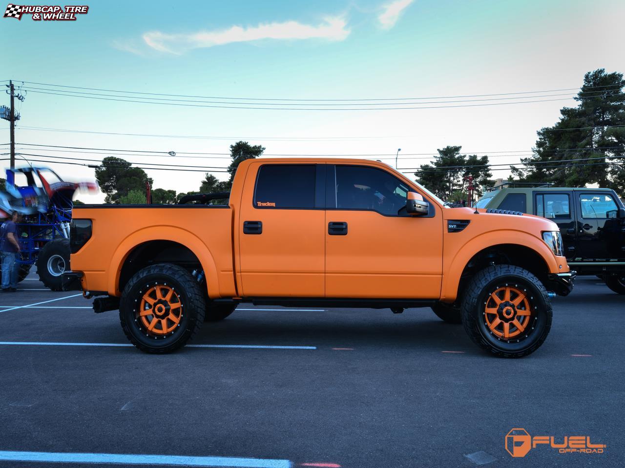 vehicle gallery/ford f 150 fuel maverick d261 20X10  Black & Machined wheels and rims